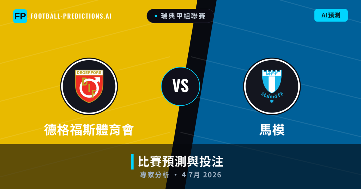德格福斯體育會 vs 馬模 — 比赛预测和前瞻