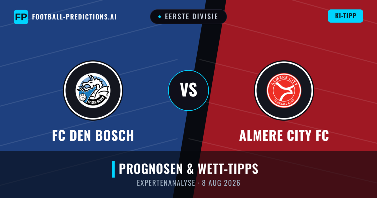 FC Den Bosch vs Almere City FC — Prognose und Spielvorschau