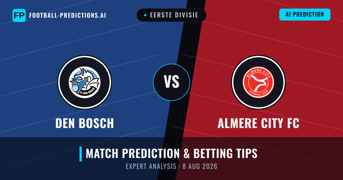 Den Bosch vs Almere City FC — match prediction & preview