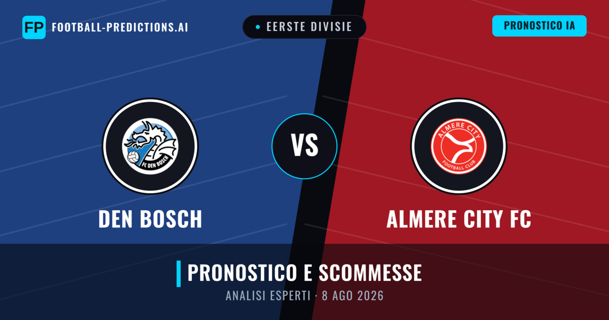 Den Bosch vs Almere City FC — pronostico e anteprima del match
