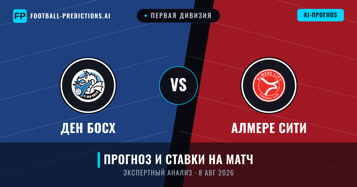 Ден Босх – Алмере Сити — прогноз и превью матча