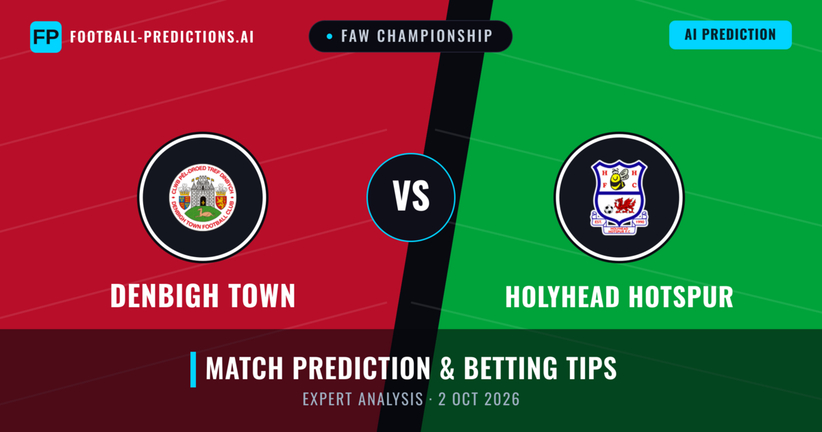 Denbigh Town vs Holyhead Hotspur — match prediction & preview