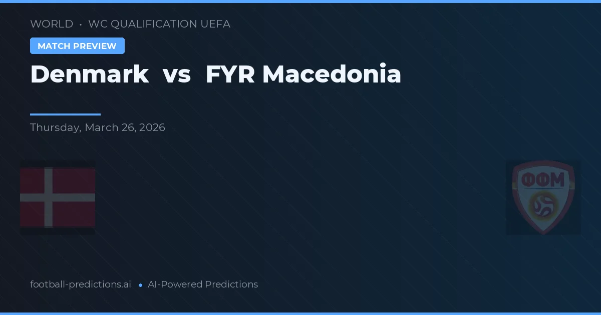 Denmark vs Makedonia Utara — prediksi dan pratinjau pertandingan