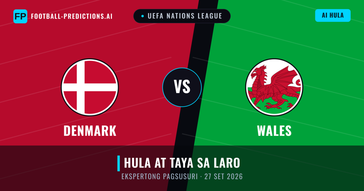 Denmark vs Wales — hula at preview ng laban