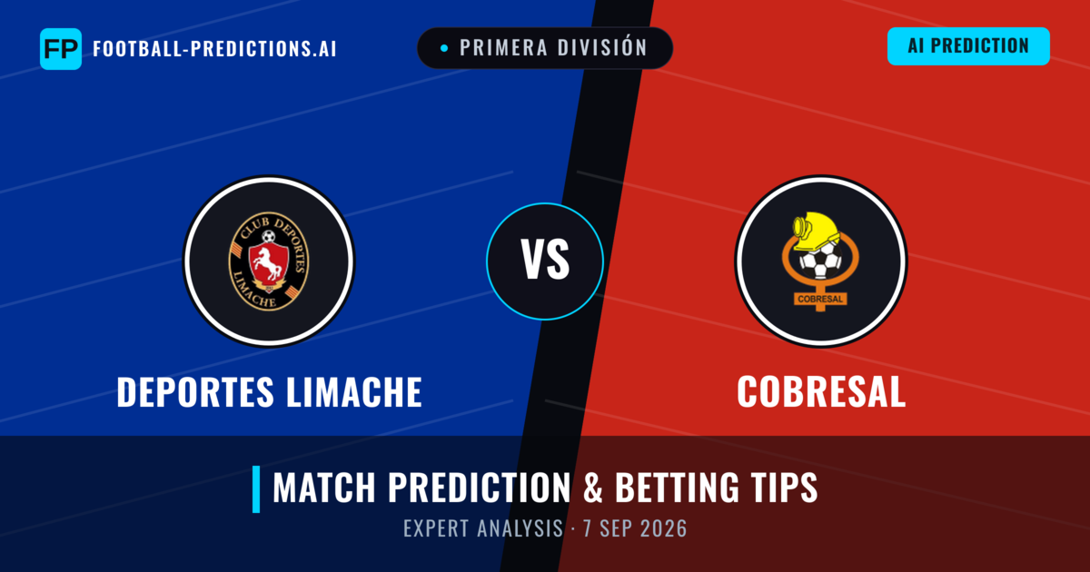 Deportes Limache vs Cobresal — match prediction & preview