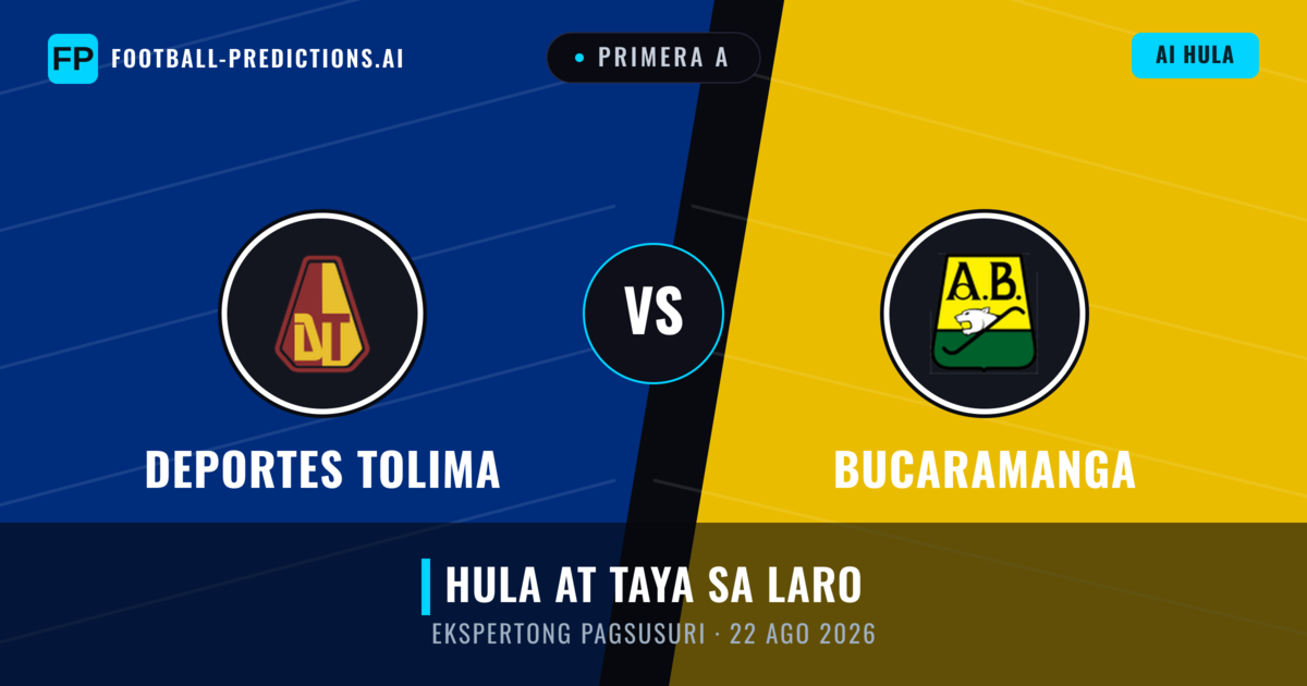 Deportes Tolima vs Bucaramanga — hula at preview ng laban