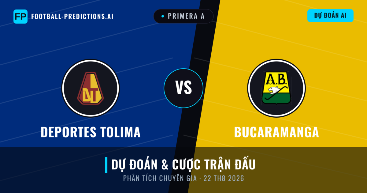 Deportes Tolima vs Bucaramanga — dự đoán và xem trước trận đấu