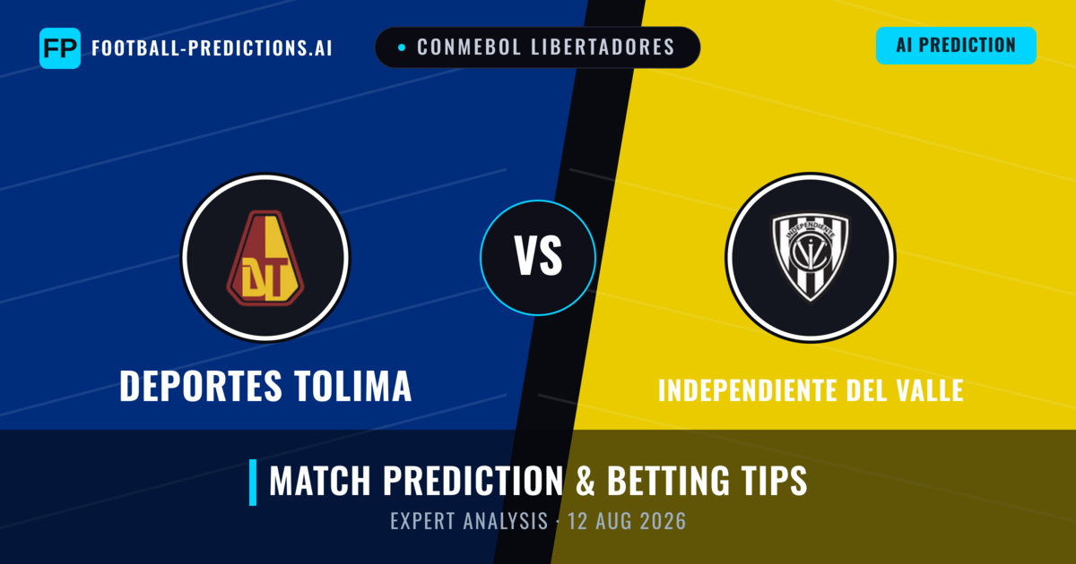 Deportes Tolima vs Independiente del Valle — match prediction & preview
