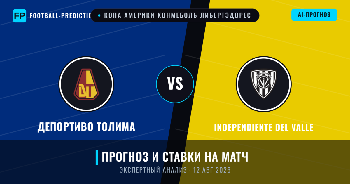 Депортиво Толима – Independiente del Valle — прогноз и превью матча