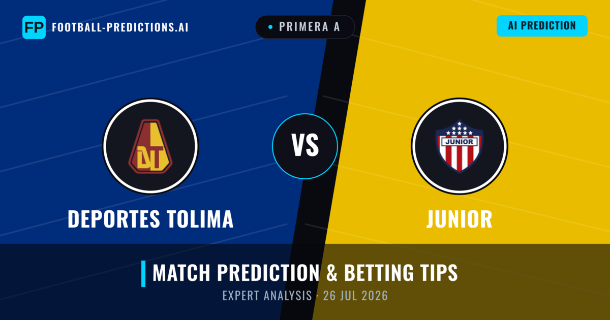 Deportes Tolima vs Junior — match prediction & preview
