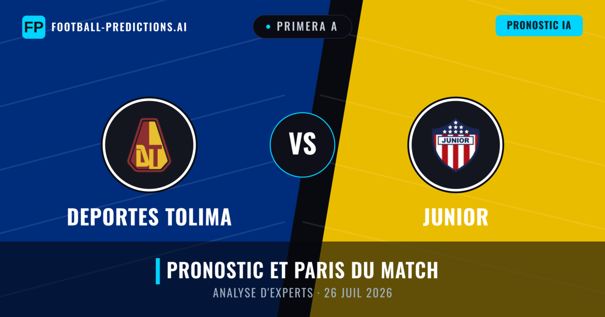 Deportes Tolima vs Junior — pronostic et avant-match