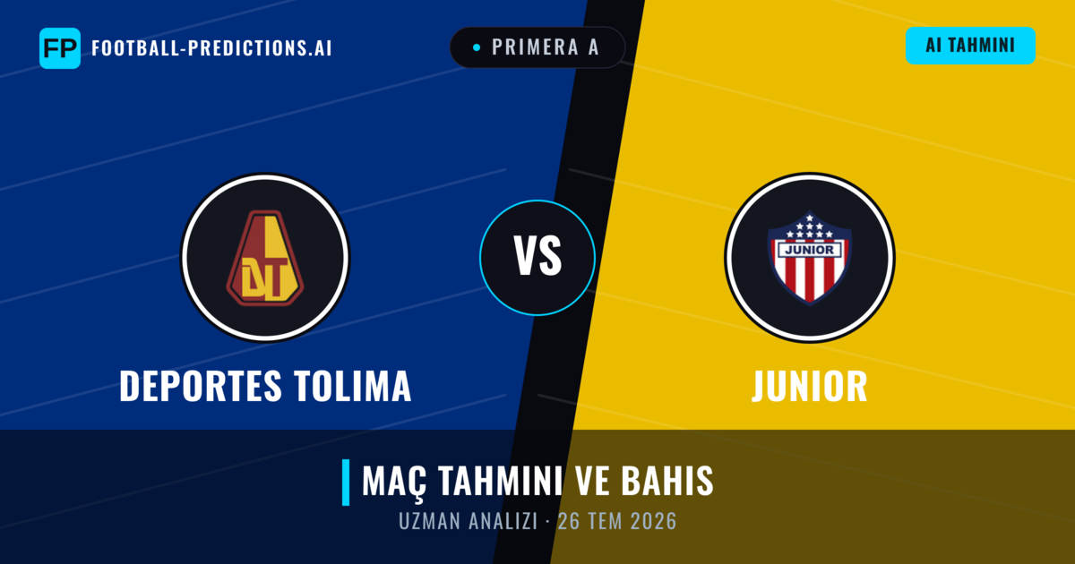 Deportes Tolima - Junior — maç tahmini ve önizleme