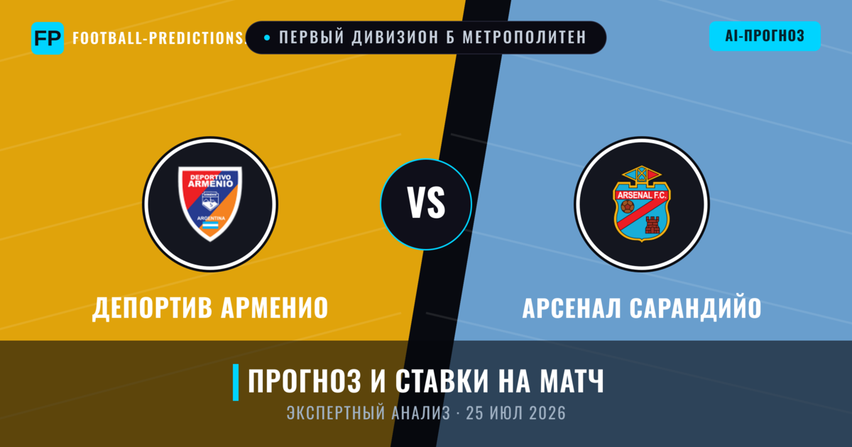 Депортив Арменио – Арсенал Сарандийо — прогноз и превью матча