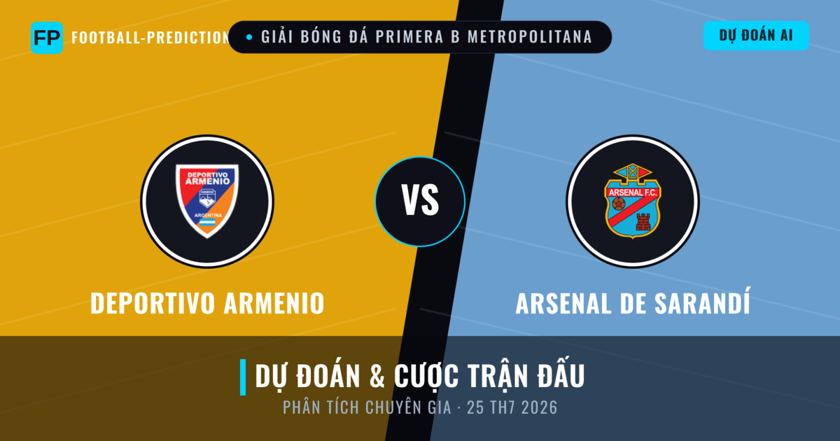 Deportivo Armenio vs Arsenal de Sarandí — dự đoán và xem trước trận đấu