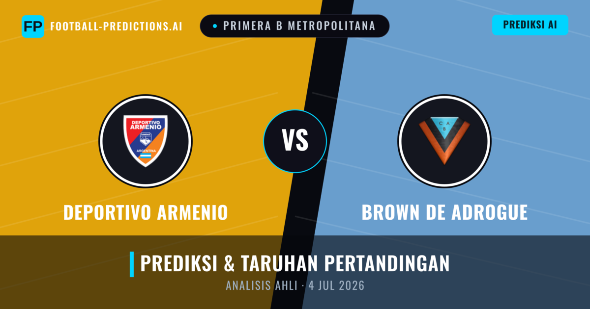 Deportivo Armenio vs Brown de Adrogué — prediksi dan pratinjau pertandingan