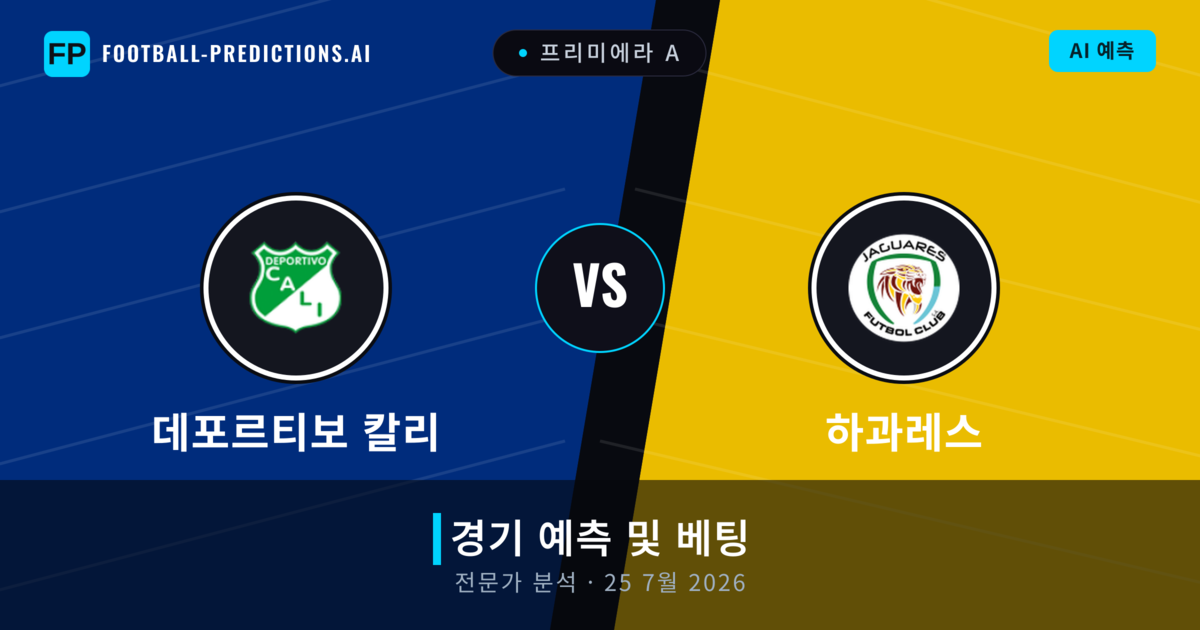 데포르티보 칼리 대 하과레스 — 경기 예측 및 프리뷰