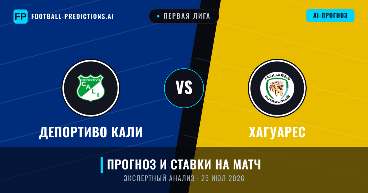 Депортиво Кали – Хагуарес — прогноз и превью матча
