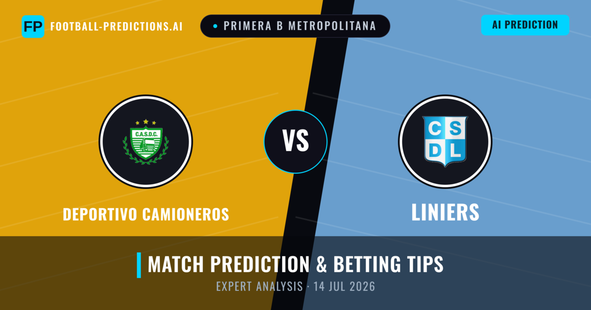Deportivo Camioneros vs Liniers — match prediction & preview