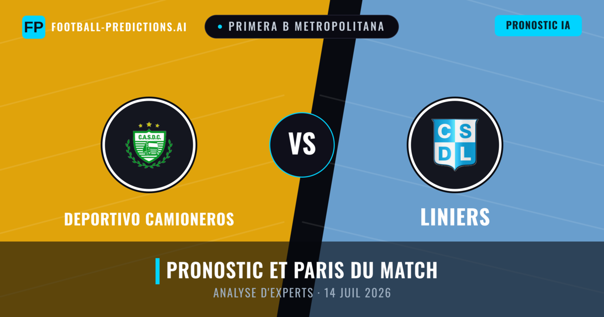 Deportivo Camioneros vs Liniers — pronostic et avant-match