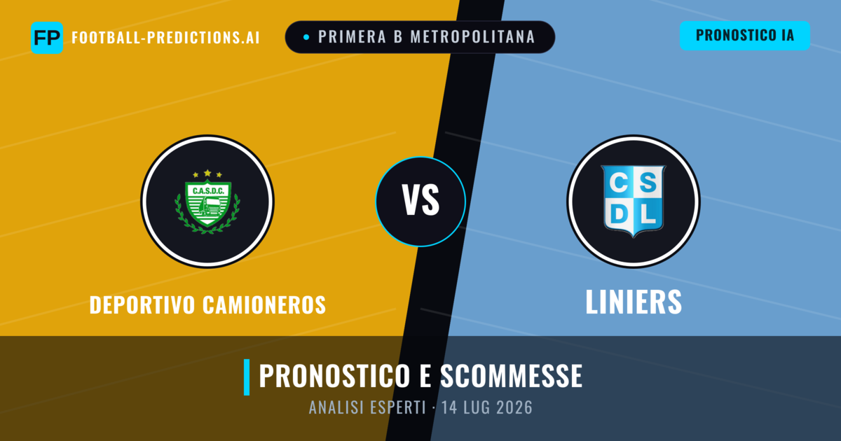 Deportivo Camioneros vs Liniers — pronostico e anteprima del match