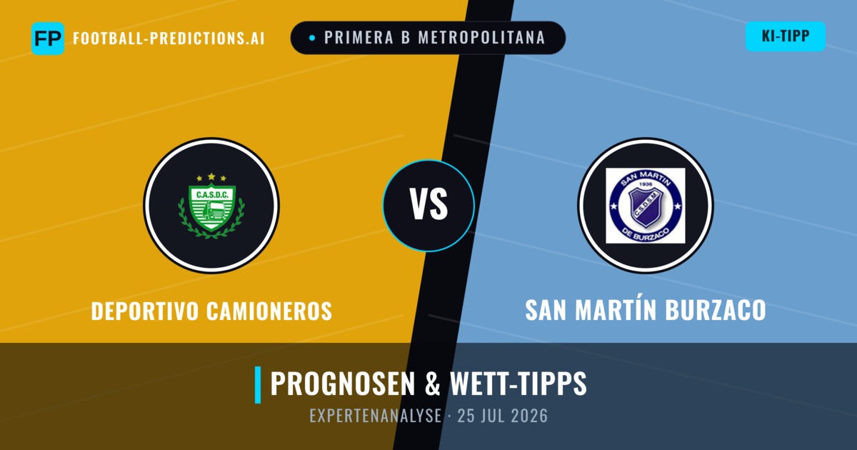 Deportivo Camioneros vs San Martín Burzaco — Prognose und Spielvorschau