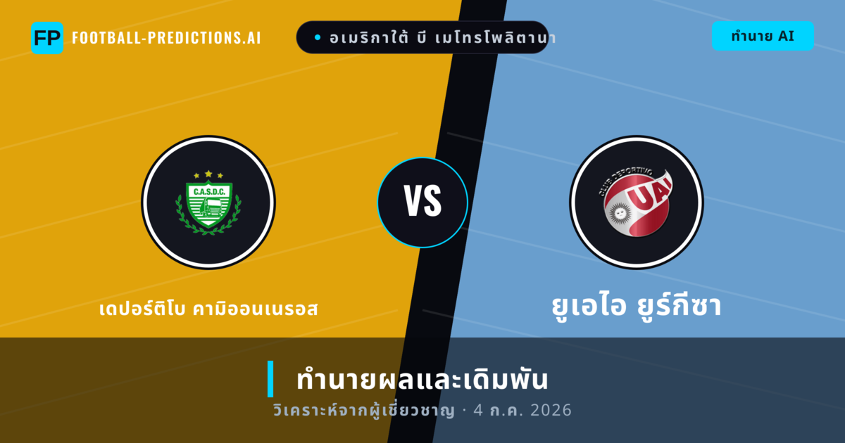 เดปอร์ติโบ คามิออนเนรอส พบ ยูเอไอ ยูร์กีซา — ทำนายผลและพรีวิวการแข่งขัน