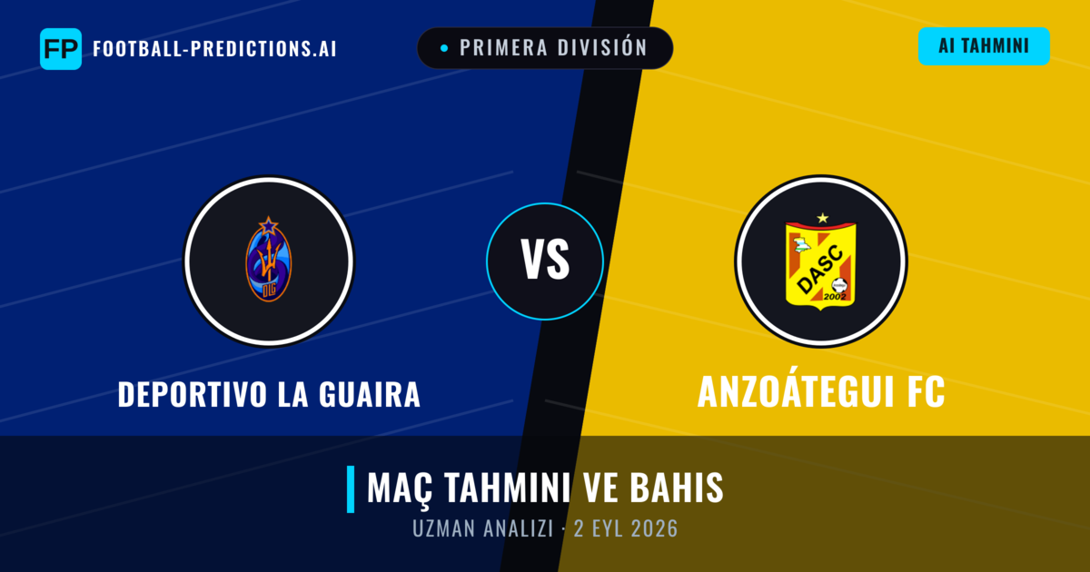 Deportivo La Guaira - Anzoátegui FC — maç tahmini ve önizleme
