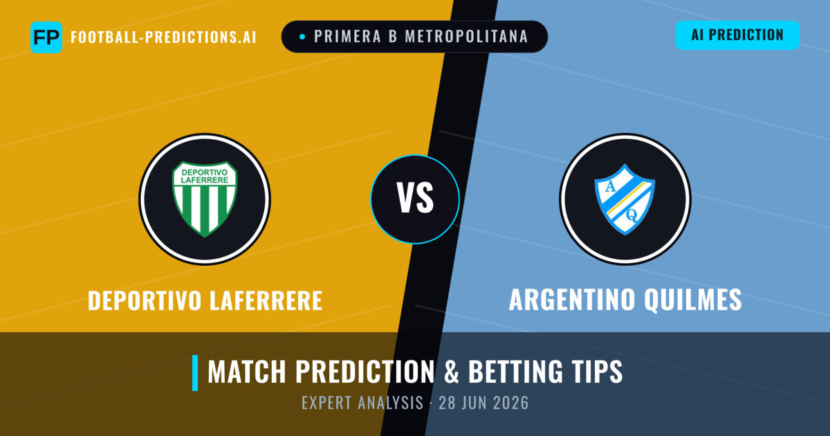Deportivo Laferrere vs Argentino Quilmes — match prediction & preview