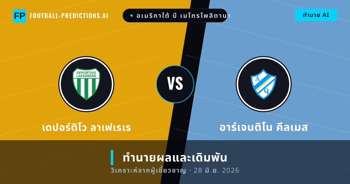 เดปอร์ติโว ลาเฟเรเร พบ อาร์เจนติโน คีลเมส — ทำนายผลและพรีวิวการแข่งขัน