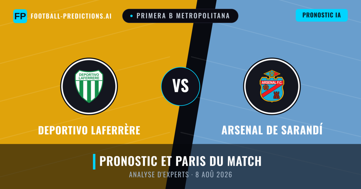Deportivo Laferrère vs Arsenal de Sarandí — pronostic et avant-match