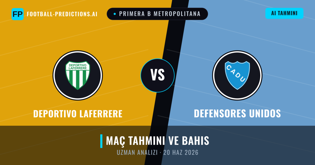 Deportivo Laferrere - Defensores Unidos — maç tahmini ve önizleme