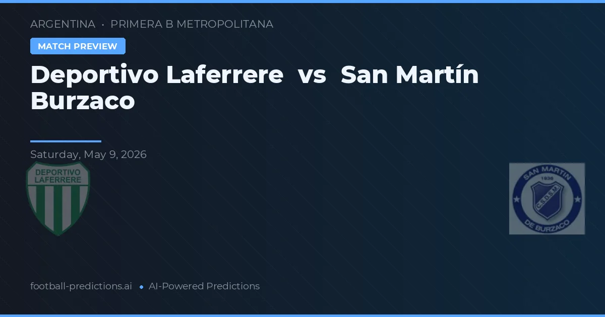 เดปอร์ติโว ลาเฟเรเร พบ ซาน มาร์ติน บูร์ซาโก — ทำนายผลและพรีวิวการแข่งขัน