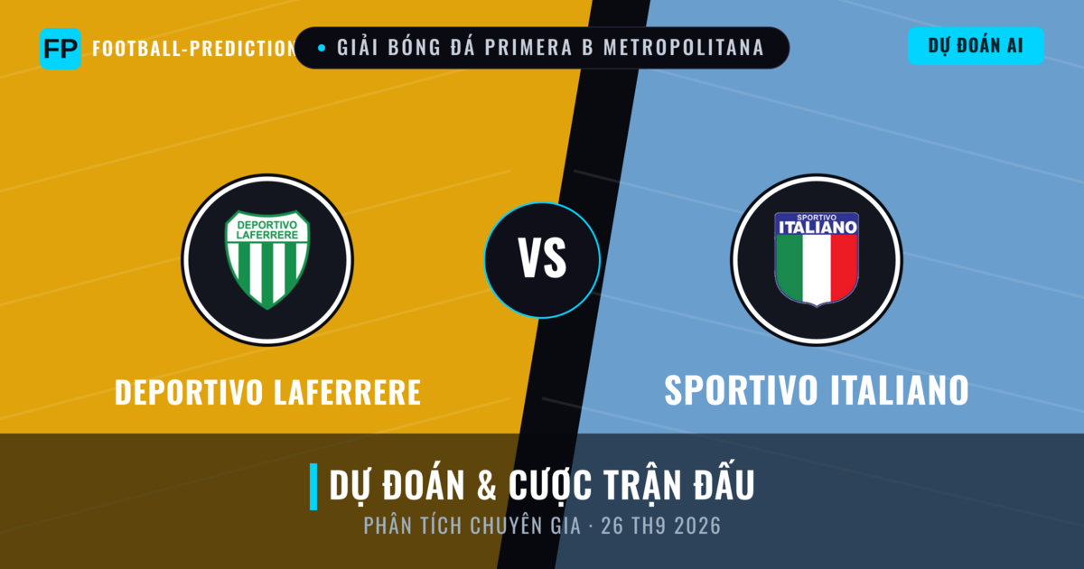 Deportivo Laferrere vs Sportivo Italiano — dự đoán và xem trước trận đấu