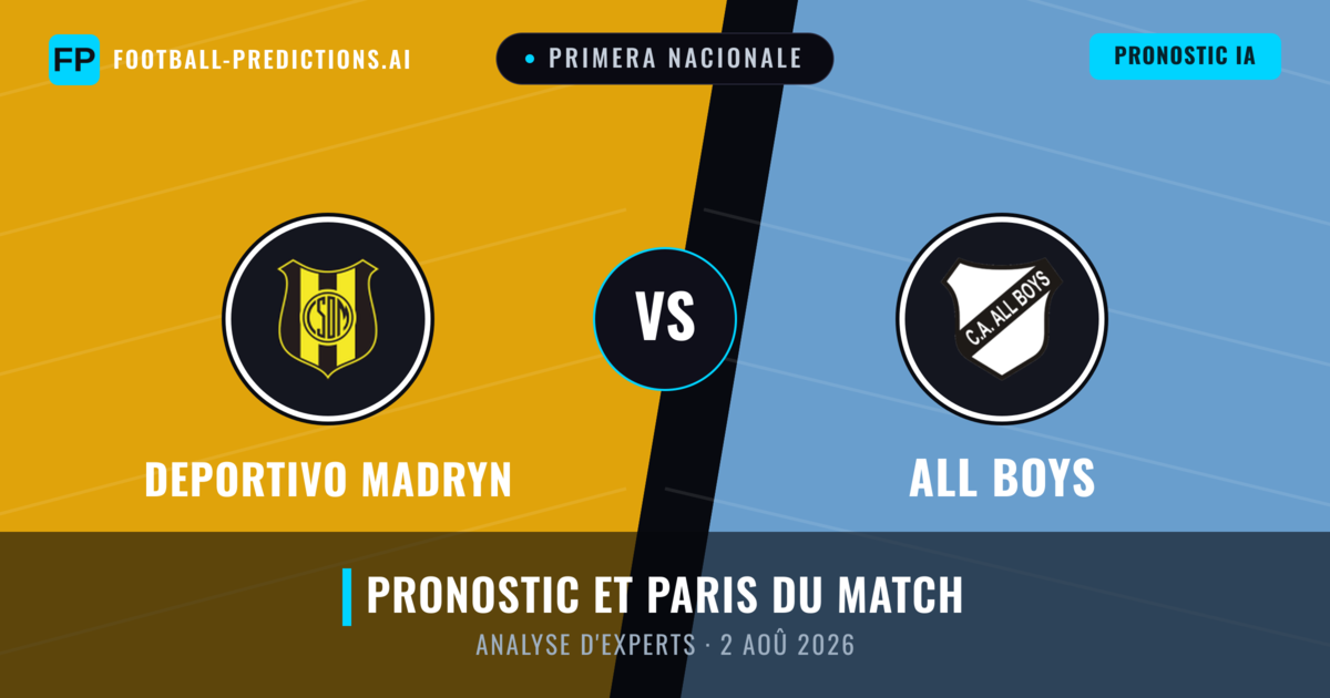 Deportivo Madryn vs All Boys — pronostic et avant-match