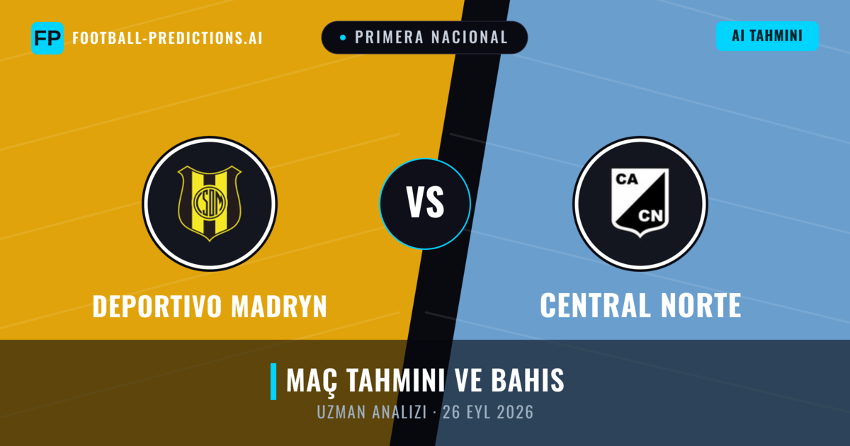 Deportivo Madryn - Central Norte — maç tahmini ve önizleme