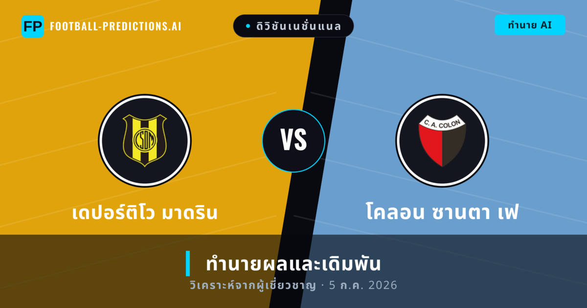 เดปอร์ติโว มาดริน พบ โคลอน ซานตา เฟ — ทำนายผลและพรีวิวการแข่งขัน