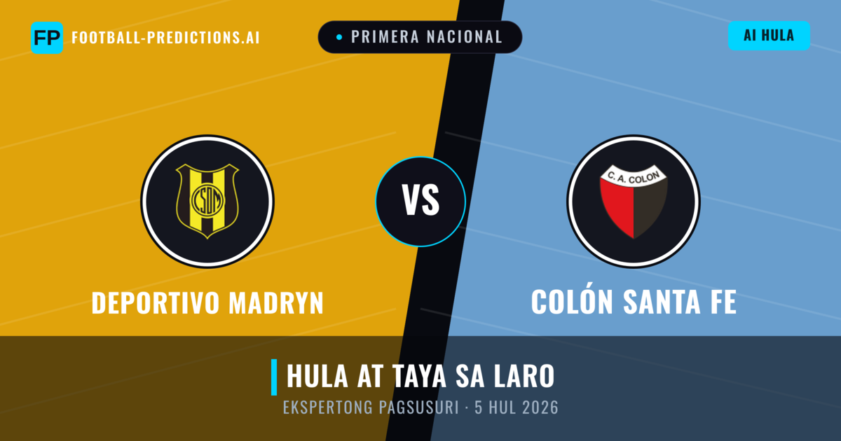 Deportivo Madryn vs Colón Santa Fe — hula at preview ng laban