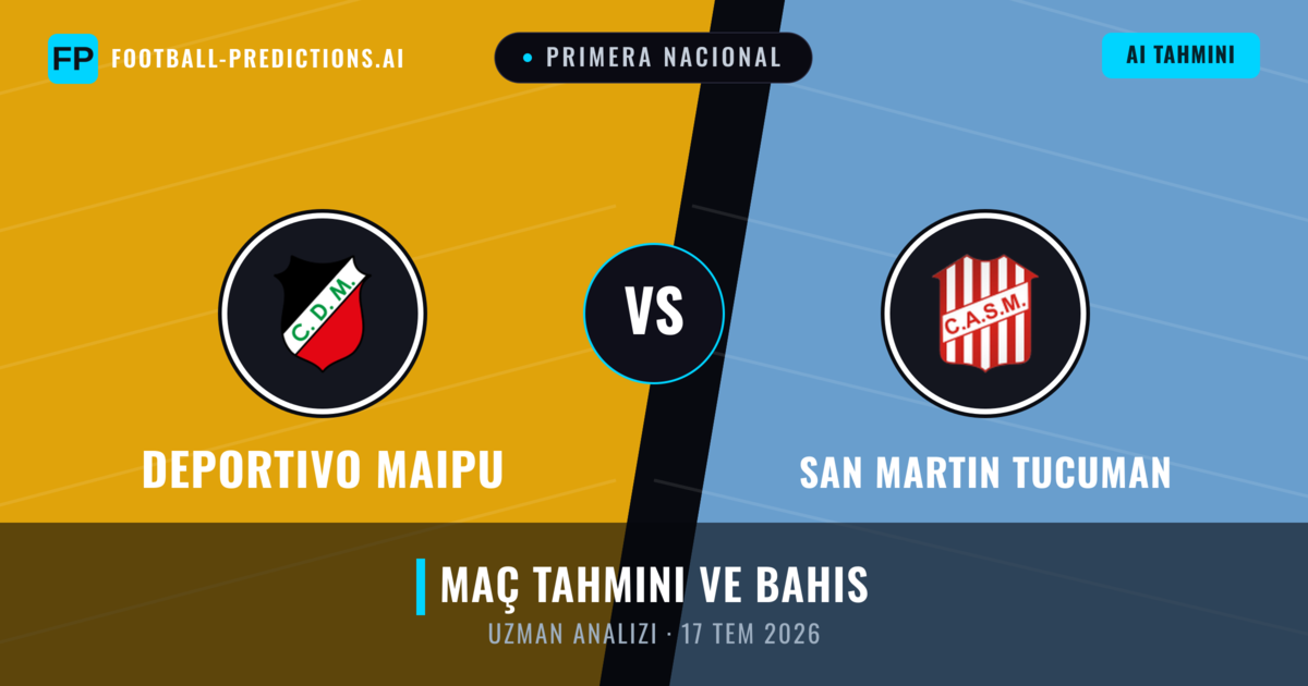Deportivo Maipu - San Martin Tucuman — maç tahmini ve önizleme