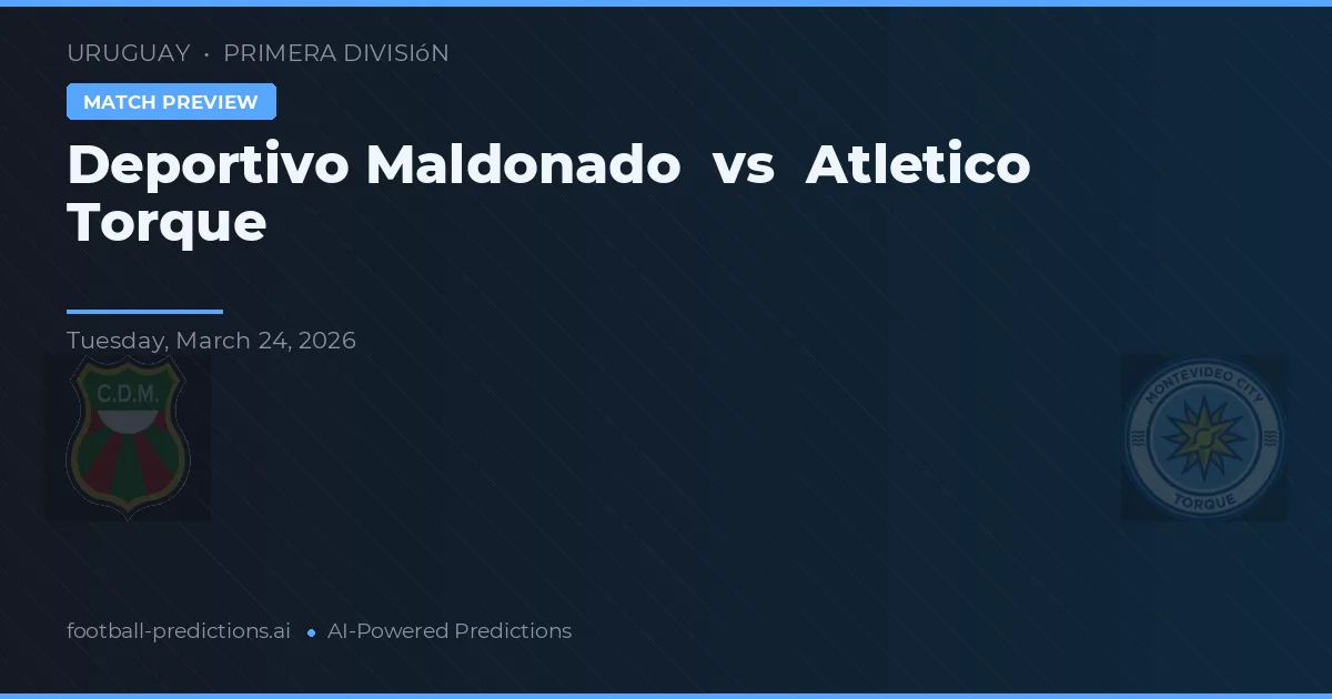 Deportivo Maldonado vs Atletico Torque — pronostico e anteprima del match