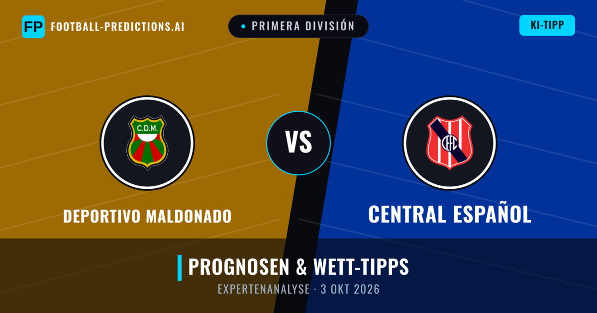 Deportivo Maldonado vs Central Español — Prognose und Spielvorschau