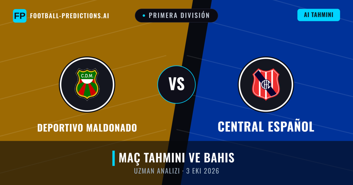 Deportivo Maldonado - Central Español — maç tahmini ve önizleme