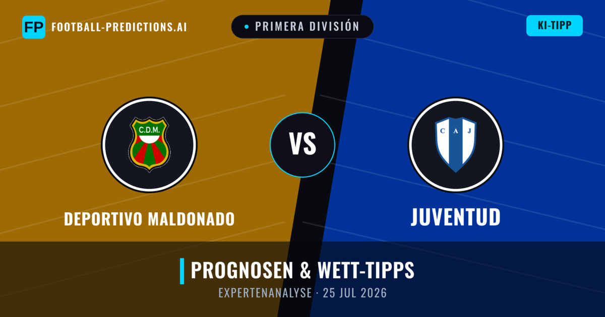 Deportivo Maldonado vs Juventud — Prognose und Spielvorschau