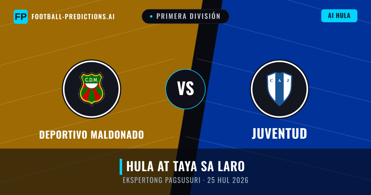 Deportivo Maldonado vs Juventud — hula at preview ng laban