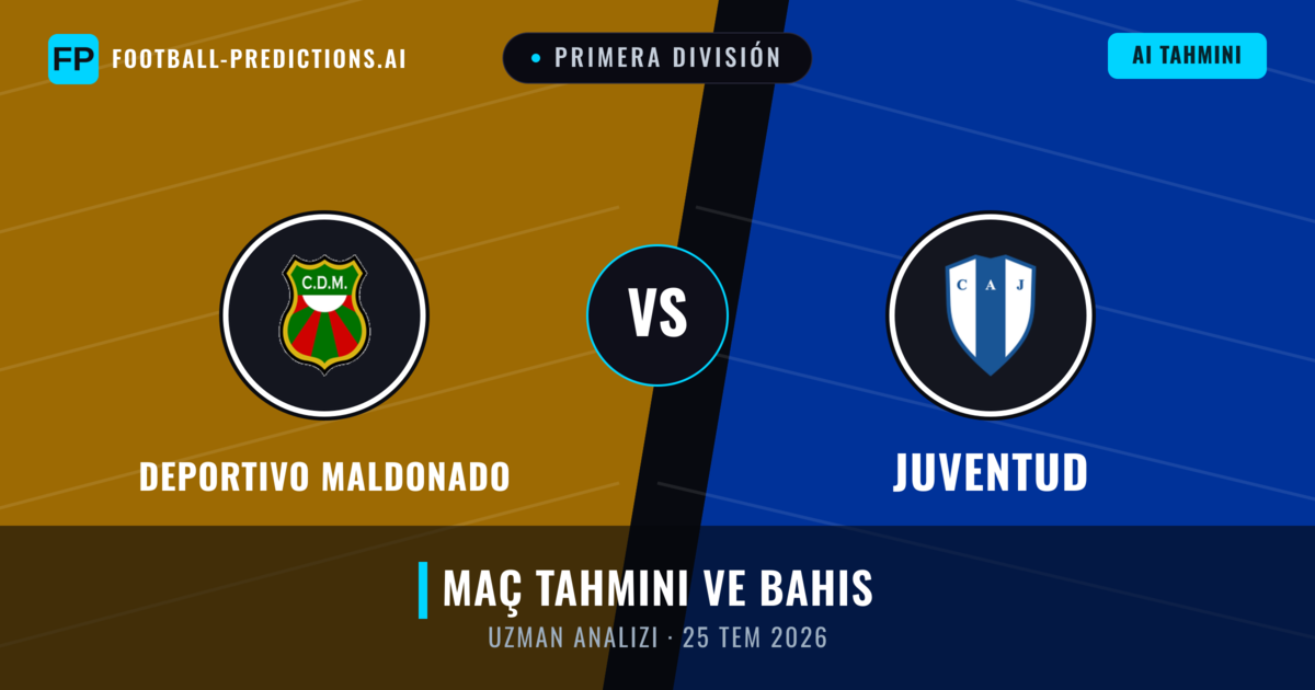 Deportivo Maldonado - Juventud — maç tahmini ve önizleme