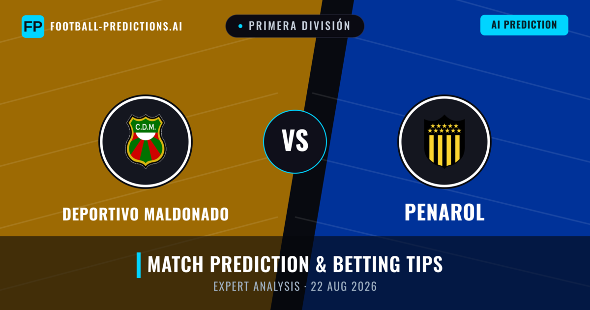 Deportivo Maldonado vs Penarol — match prediction & preview