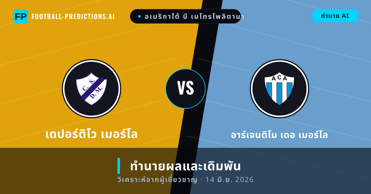 เดปอร์ติโว เมอร์โล พบ อาร์เจนติโน เดอ เมอร์โล — ทำนายผลและพรีวิวการแข่งขัน