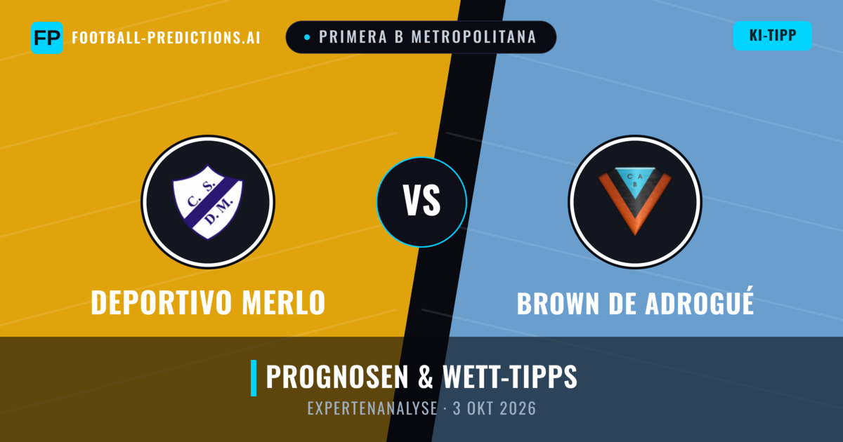 Deportivo Merlo vs Brown de Adrogué — Prognose und Spielvorschau