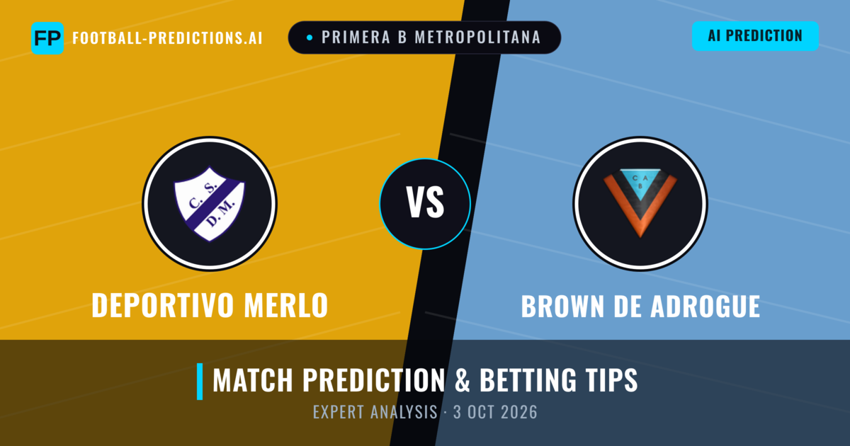 Deportivo Merlo vs Brown DE Adrogue — match prediction & preview