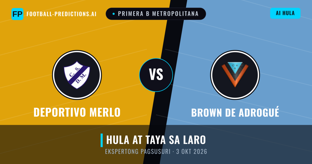 Deportivo Merlo vs Brown de Adrogué — hula at preview ng laban