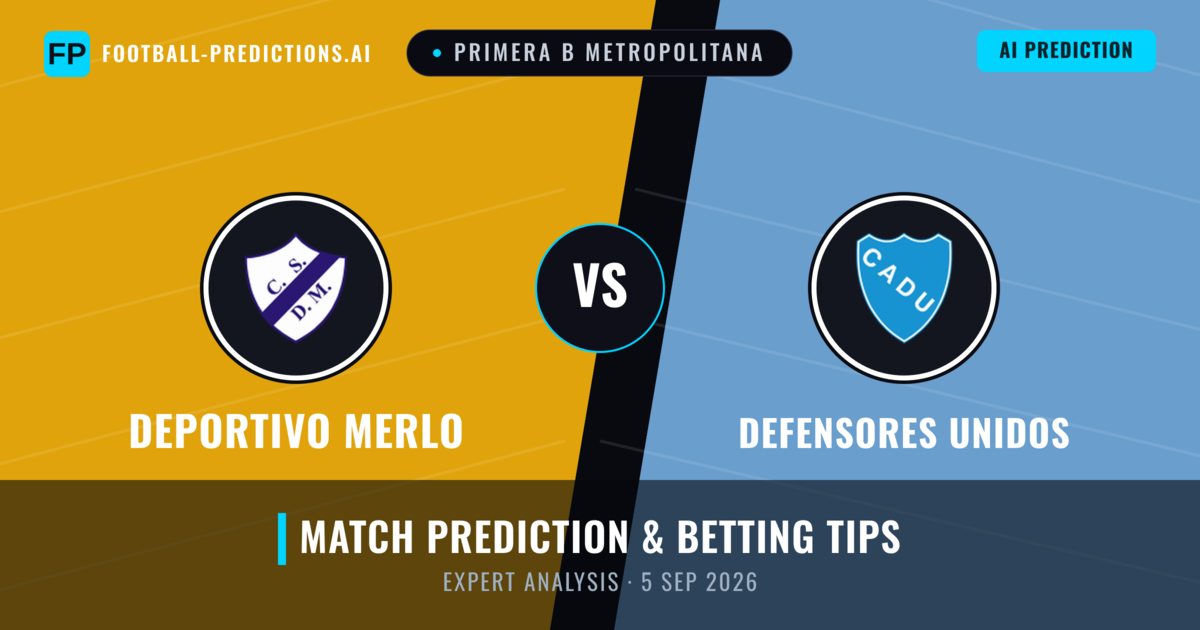 Deportivo Merlo vs Defensores Unidos — match prediction & preview